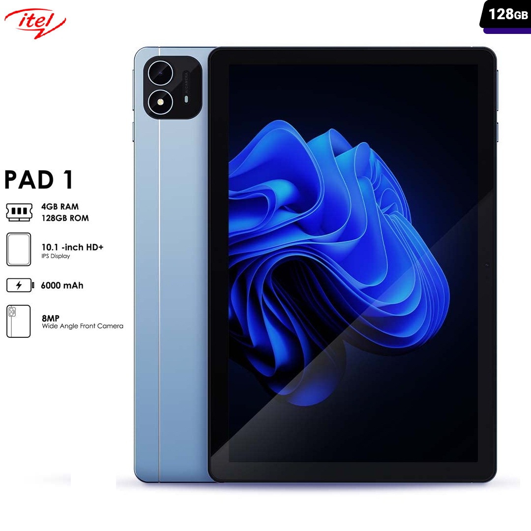 Itel Tablette Pad1 4G 10 1 128GB 4GB RAM 6000mAh World Market Place