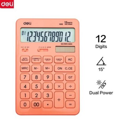 Deli calculatrice de bureau à 12 chiffres