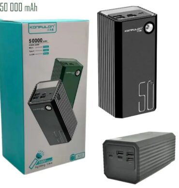 Konfulon power bank 50000 Mah 3 usb