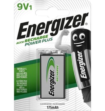 Energizer Pile 9V rechargeable power plus
