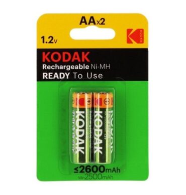 Kodak 2 Batteries rechargeables LR6 (AA)