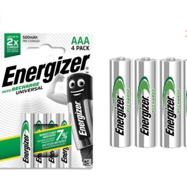Energizer 4 Pile 500mAh Rechargeable préchargée AAA