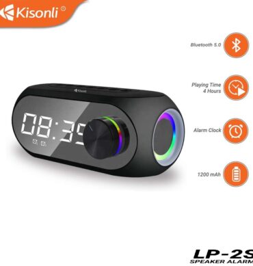 LP-2S haut parleur RGB musique Radio reveil Bluetooth lumière RGB carte TF Fm