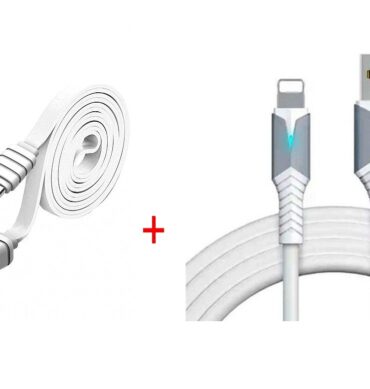Konfulon 2 Cable DC38 S33  2.4A Lightning iphone et Type C