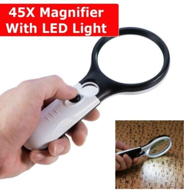 Loupe 3 LED marrywindix 3X 45X Loupe poche lecture loupe lentille a main