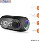youaiyou YY-801 haut parleur RGB musique Radio reveil Bluetooth lumière RGB carte TF Fm