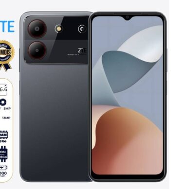 Zte Smartphone 4G 6.6" Gsm-Dual Sim-13MP-128GB-Ram 8GB-Empreinte Blade54-Gray