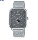 Casio Montres homme fil métallique en maille cycles lunaires etanche-mtp-m305m-8avdf