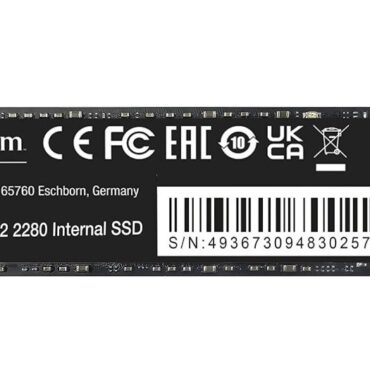 Verbatim Disque SSD interne Vi3000 1 Tb/To M.2 2280 PCIe 3.0 NVMe 32Gbps