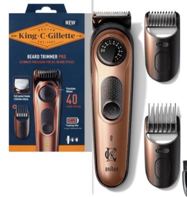 Tondeuse barbe et cheveux pour homme rechargeable King.C