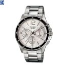 Casio Montre analogique pour homme bracelet en métal sportive à 6 aiguilless étanche-mtp-1374d-7avdf