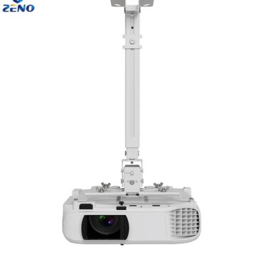 Zeno Support de plafond pour projecteur aluminium Montage plafond/mur Rotation 360°
