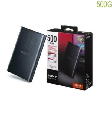 Sony Disque dur externe 3.0 HD-EG5/BCA 2,5 pouces 500GB/Go Transfert rapide