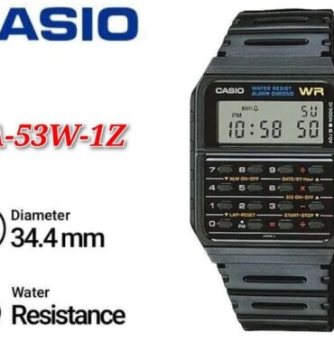 Casio Montre électronique unisex homme CA-53W-1Z -Avec calculatrice