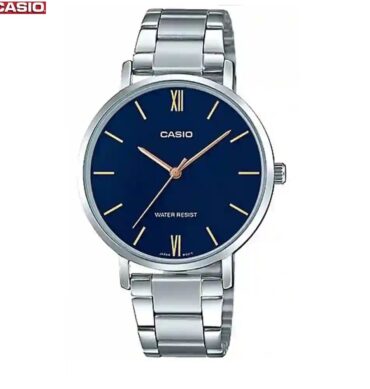 Casio Montre Homme Analog Etanche clasique Metal Argent-mtp-vt01d-2budf