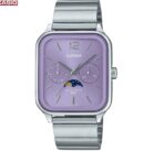 Casio Montre Homme Bracelet en métal Phase de lune Étanche WR50M- mtp-m305d-6avdf