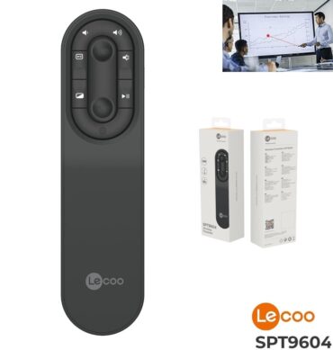 Lecoo Pointeur laser sans fil SPT9604 2,4 GHz jusqu'à 30 mètres, télécommande universelle compatible pour présentation