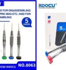 Koocu Jeu de 5 tournevis de précision Modèle n° 8063 (outils 5 en 1 de haute qualité
