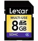 Lexar Carte memoire 8 GB Full HD Ultra SDHC classe 4 - UHS-I Fast Speed 90 Mb / s