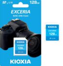 KIOXIA carte memoire Exceria 128GB Full HD Ultra SDXC SDHC classe 10 -UHS-I Vitesse Rapide 100 Mb/s