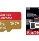 Sandisk Extreme Pro Carte memoire 1TB microSD Extreme 1 To C10 U3 V30 A2 UHS-I avec chariot Speeds 190Mb/s
