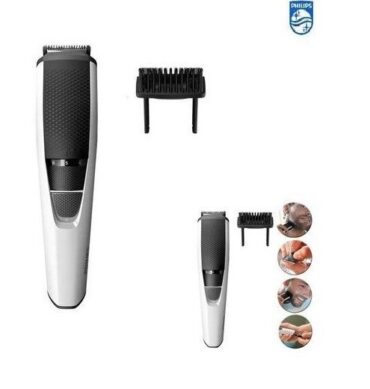 Philips BT3206/14 Tondeuse rechargeable Barbe Series 3000, 10 longueurs de coupe pour une barbe impeccable