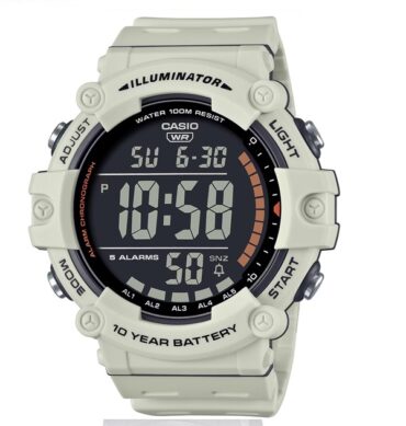 Casio Montre Homme Bracelet en plastique Pile longue duree Étanche à 100m-ae-1500wh-8b2vdf