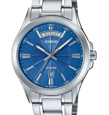 Casio Montre homme design élégant etanche Bracelet en acier inoxydable-mtp-1381d-2avdf