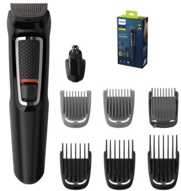 Philips Tondeuse Series 3000 multistyle 8 en 1 un seul outil stylisation facile pour le visage et les cheveux, 11 hauteurs de coupe (0,5 à 16 mm), modèle MG3730/15