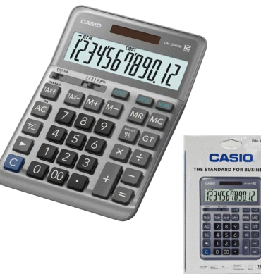 Casio calculatrice DM-1200FM 12 chiffres conception compacte agréable confort de frappe