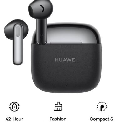 Huawei Ecouteurs FreeBuds SE 3 autonomie de 42 heures design futuriste et précis, 3 heures d'écoute pour 10 minutes de charge appairage par appui long Bluetooth 5.4 stable, étanchéité IP54-black