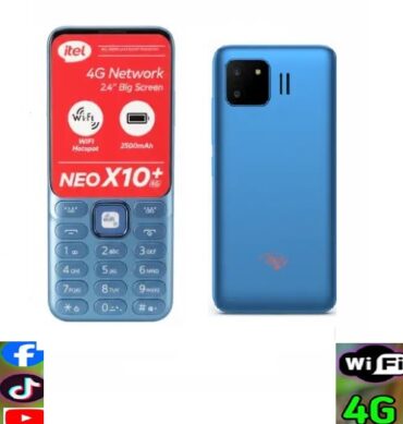 Itel Telephone gsm it9220 NEO X10+ 4G point d'accès Wi-Fi 2500mah Grand écran-Bleu
