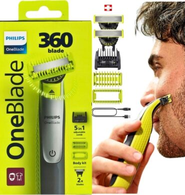 Philips Rasoir OneBlade 5in1 360° Visage et corps Li-Ion Tailler styliser raser facilement-QP2834/23