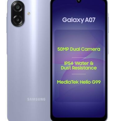 Samsung Smartphone Galaxy A07- 6,7"-Stockage 64 GB- 4Go RAM 50MP Garantie 1 an societe-light violet