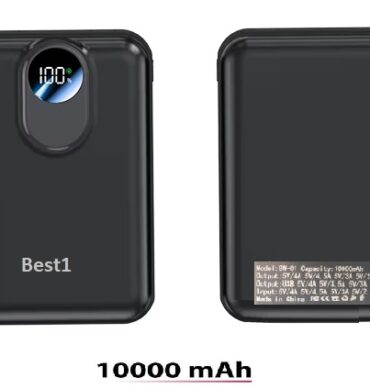 Best Power Bank 10000mAh bw-01 22,5 W charge rapide Lcd Display cable 2in1 iphone et type C + entre lightning+ type-C