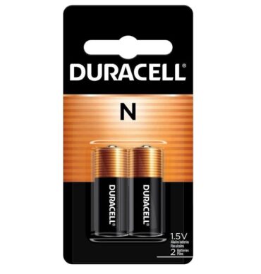 Duracell N Pile 2Batterie alcaline 1,5V, lot de 2 (E90 / LR1), pour lampes de poche calculatrices et phares de vélo