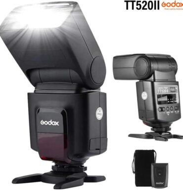Godox Flashs pour appareils Photo TT520II+ 2,4 G Émetteur de Déclenchement sans Fil 1/300s-1/20000s Trois Modes de Flash M, S1, S2 Mode