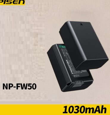Pisen Batterie remplacement rechargeable FW50 1030 mAh pour appareils photo Sony compatible avec les appareils photo hybrides ZVES10, LK, A6000, A6400.....