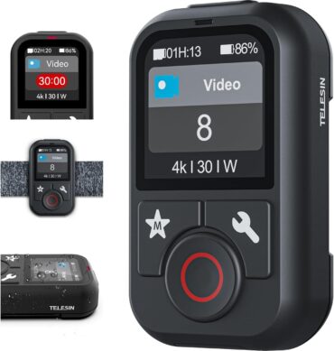 Telesin Telecommande S5-rmt-01-tgp Pour Gopro Hero13/12/11/10/9/8/Gopro Max Compatible Bluetooth Avec Écran Couleur.