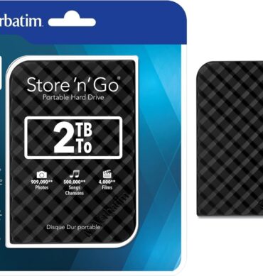 Verbatim Disque dur externe Portable 2To/TB HDD USB 3.0 téléchargement Rapide