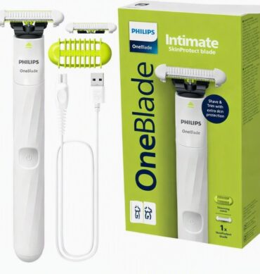 Rasoir tondeuse intime electrique OneBlade Protection optimale les parties intimes Aucune irritation après rasage Pour femmes et hommes Étanche-QP1924/20