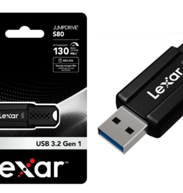 Lexar Cle USB JumpDrive S80 32GB USB 3.2 Gen 1-Vitesse de lecture : Jusqu'à 130MB/s