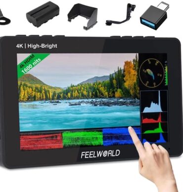 Feelworld Moniteur F6 Pro F970 3D sur camera à ecran Tactile HDMI 4K 5,5 Pouces Moniteur 1600nits FHD IPS1920x1080